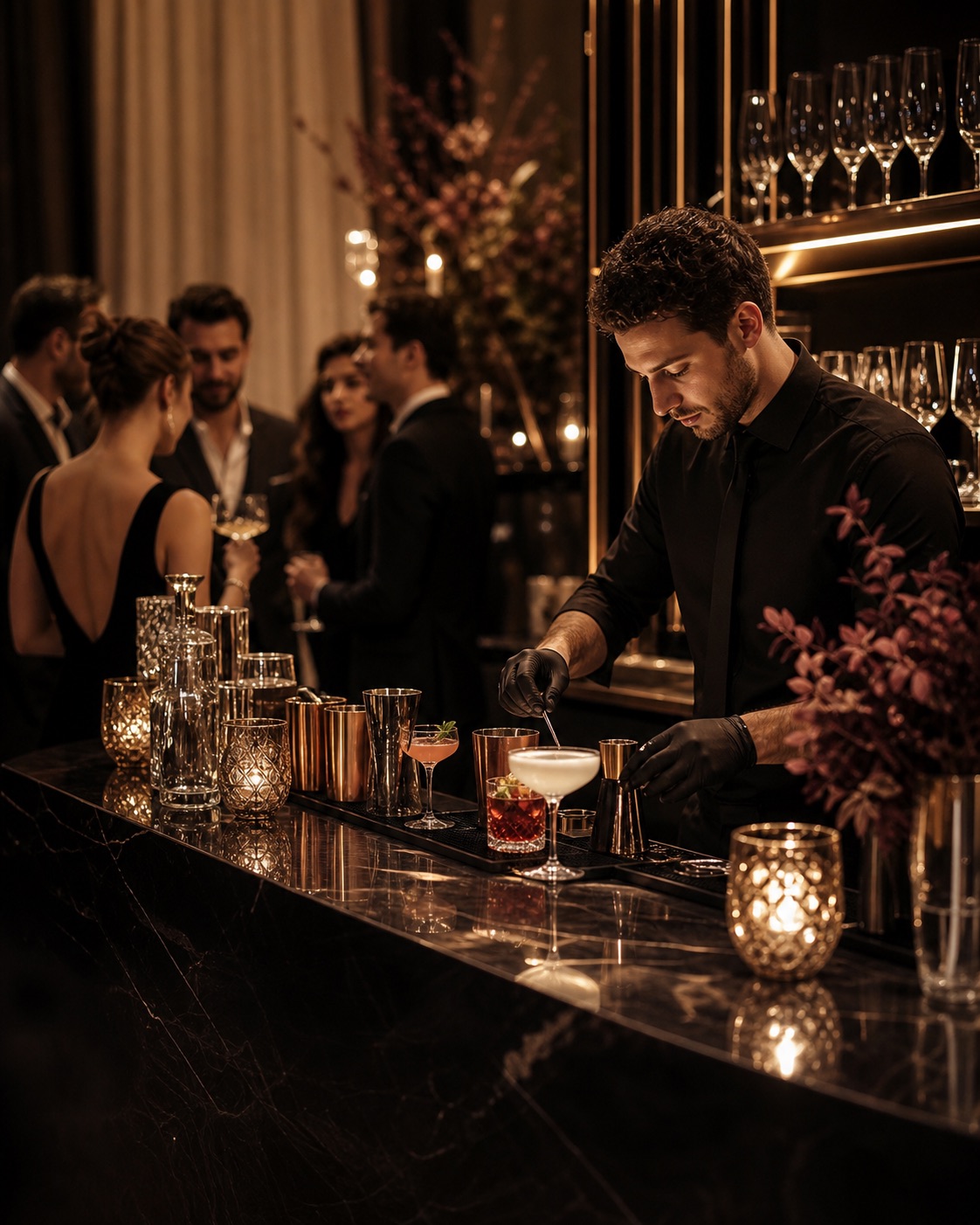 Spiritueux premium utilisés par WINESS Signature pour un événement à Paris